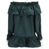 Ruffled Nylon Poplin Dress