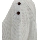 Openwork Sweater with shoulder buttons