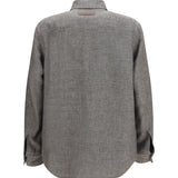 Cashmere, linen, and silk Overshirt