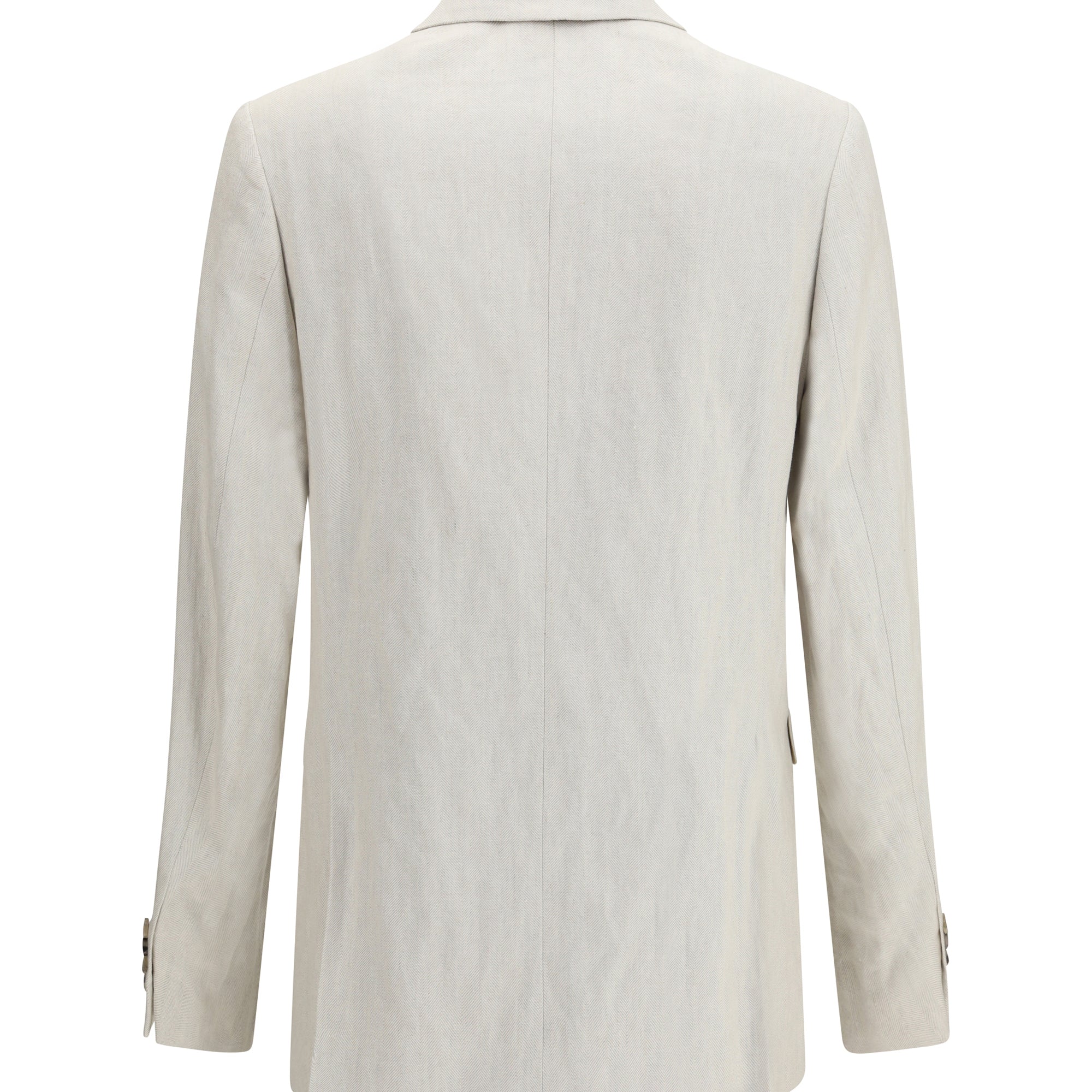 Barry Blazer in a cotton and linen herringbone blend