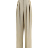 Tailored wool and silk canvas Pants