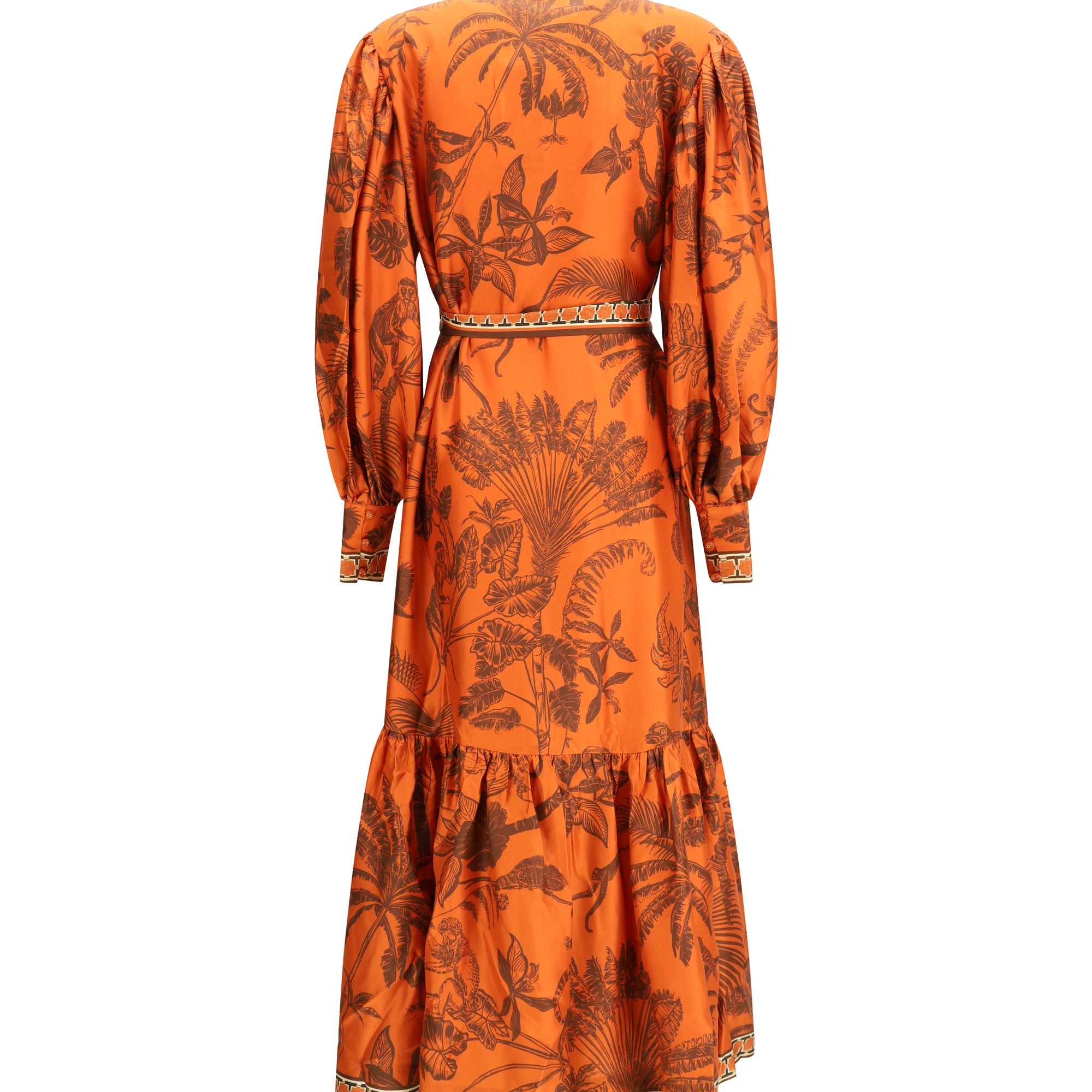 Monkey Dance Silk Shirtdress