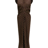 Printed polka dot crepe Dress