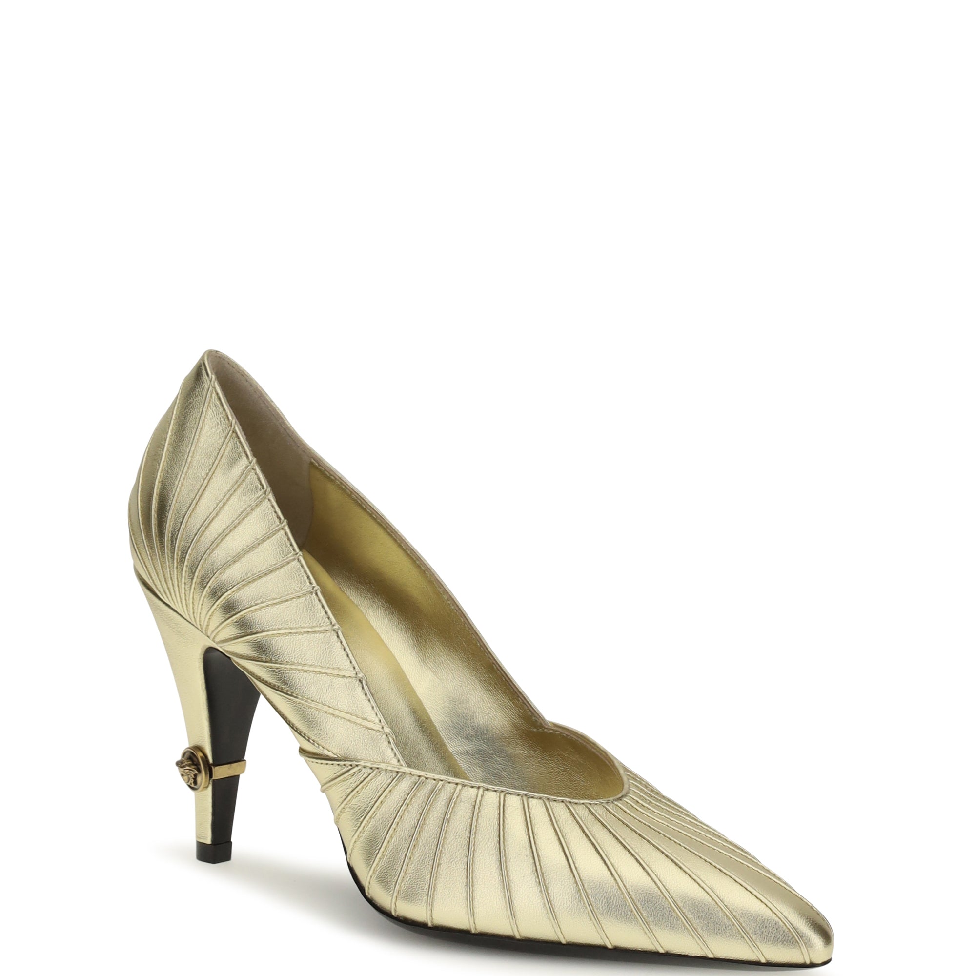 Metallic leather Pumps