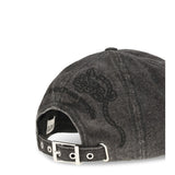 Baseball Cap in embroidered denim