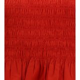 Ruched cotton Top with side bows