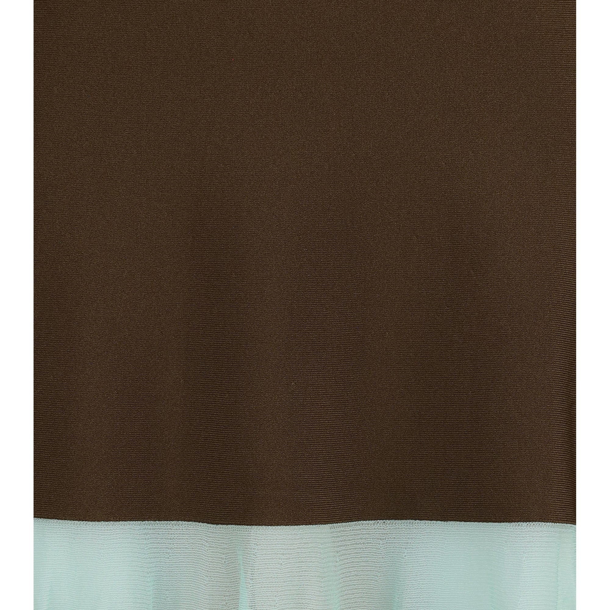 Long Dress with color-striped skirt