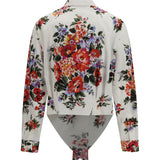 Cotton Shirt with bouquet print