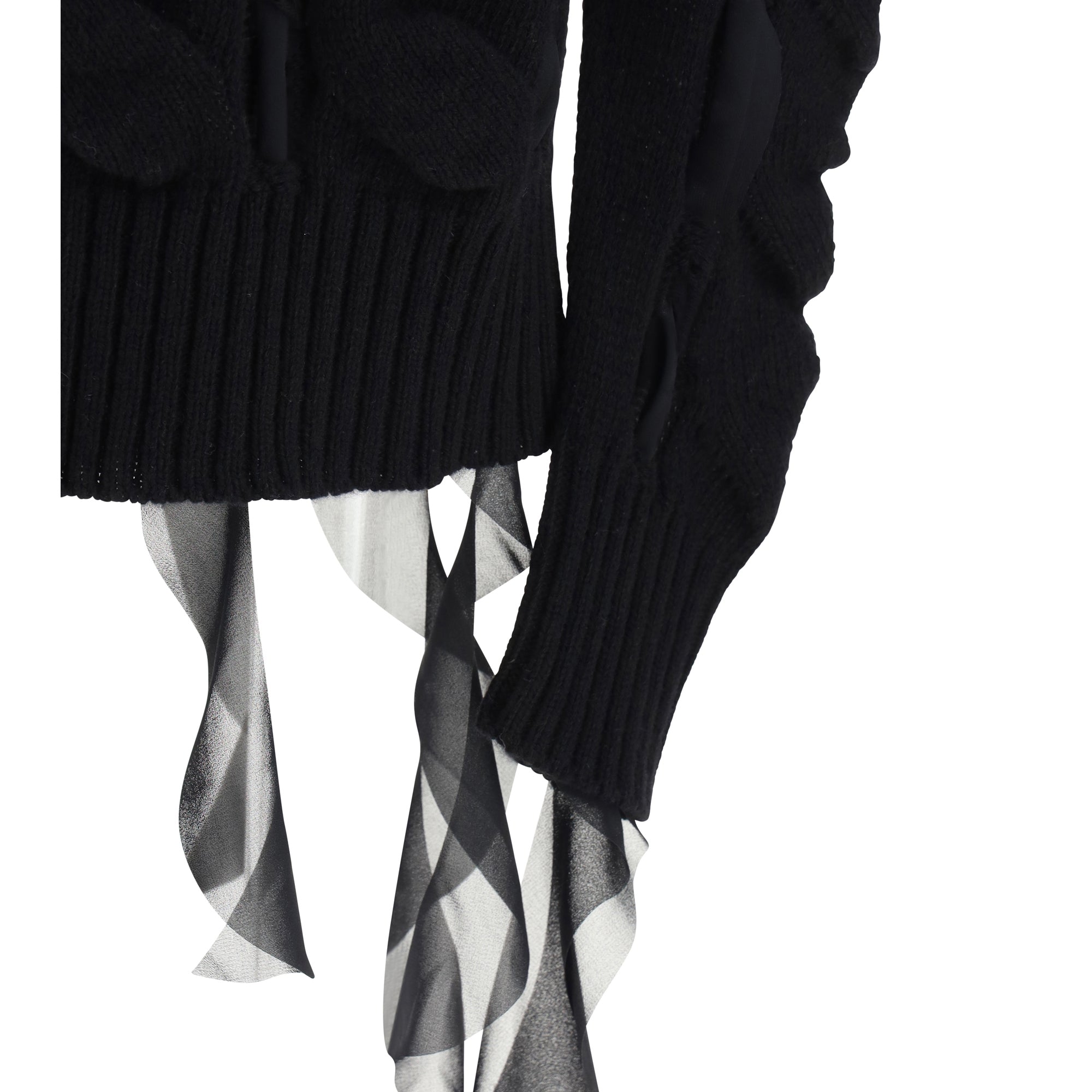 Rouched Turtleneck Sweater