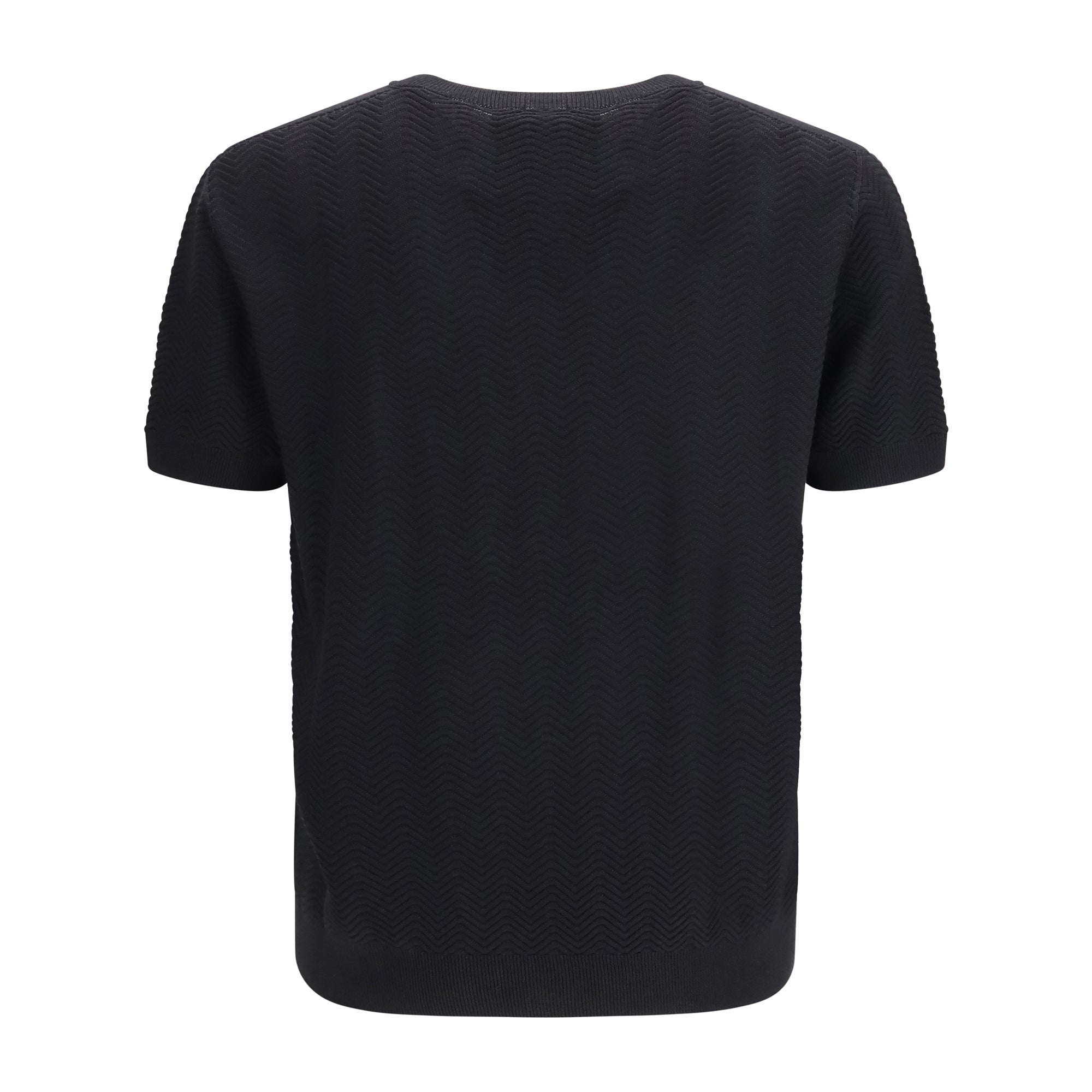 Short-sleeved cotton and silk Sweater
