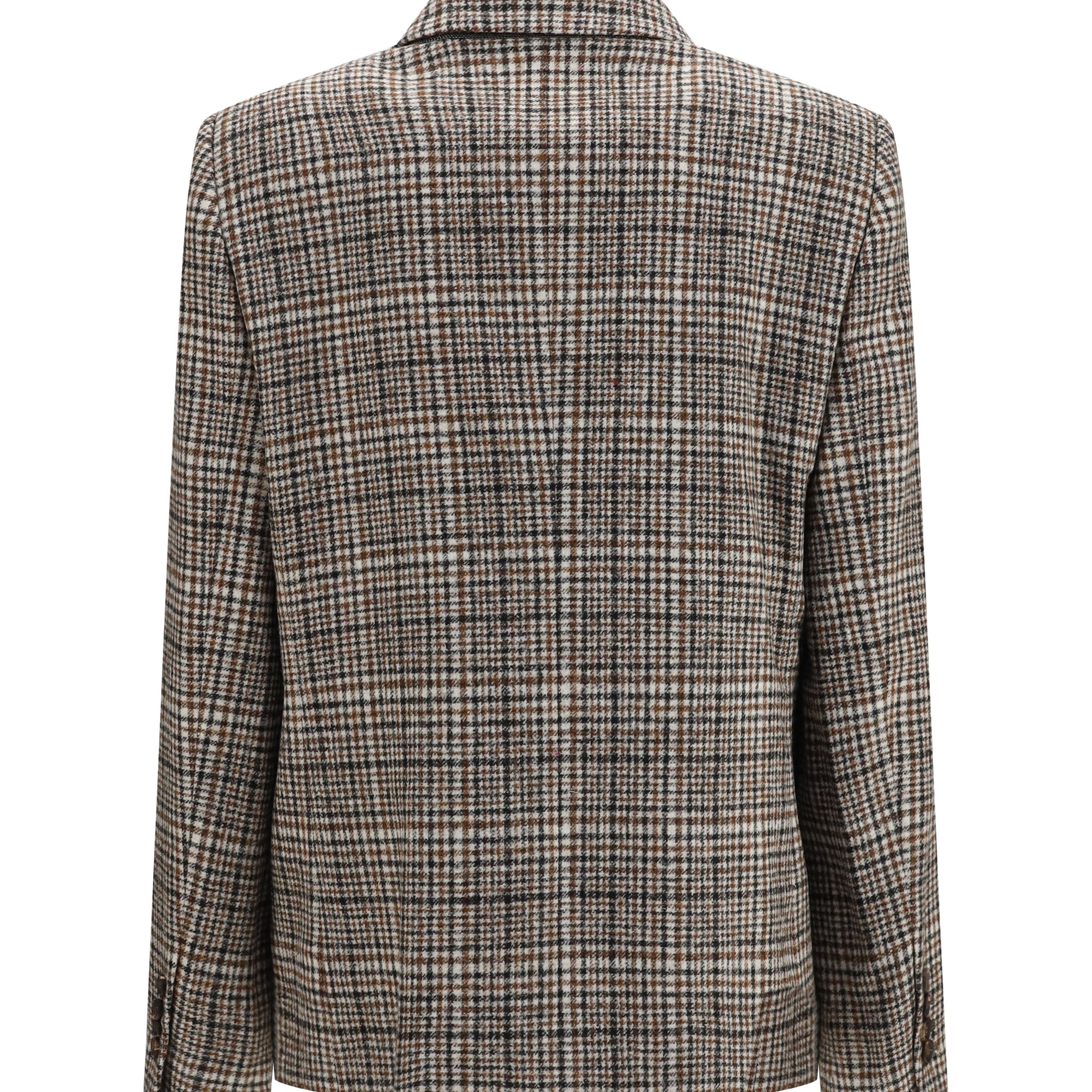 Double-breasted Jacket in alpaca and wool blend