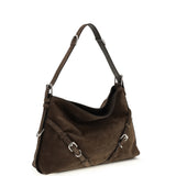Medium Voyou Shoulder Bag in glossy leather