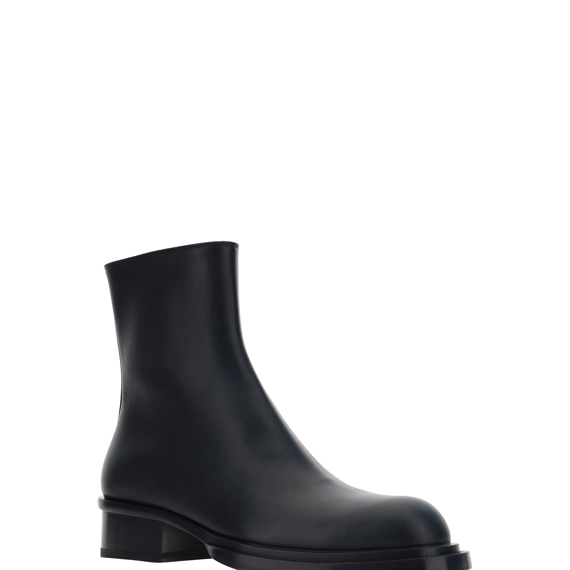 Cuban Stack Ankle Boots
