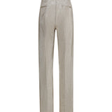 Lurex Pants in tweed with micro sequins and shimmering thread
