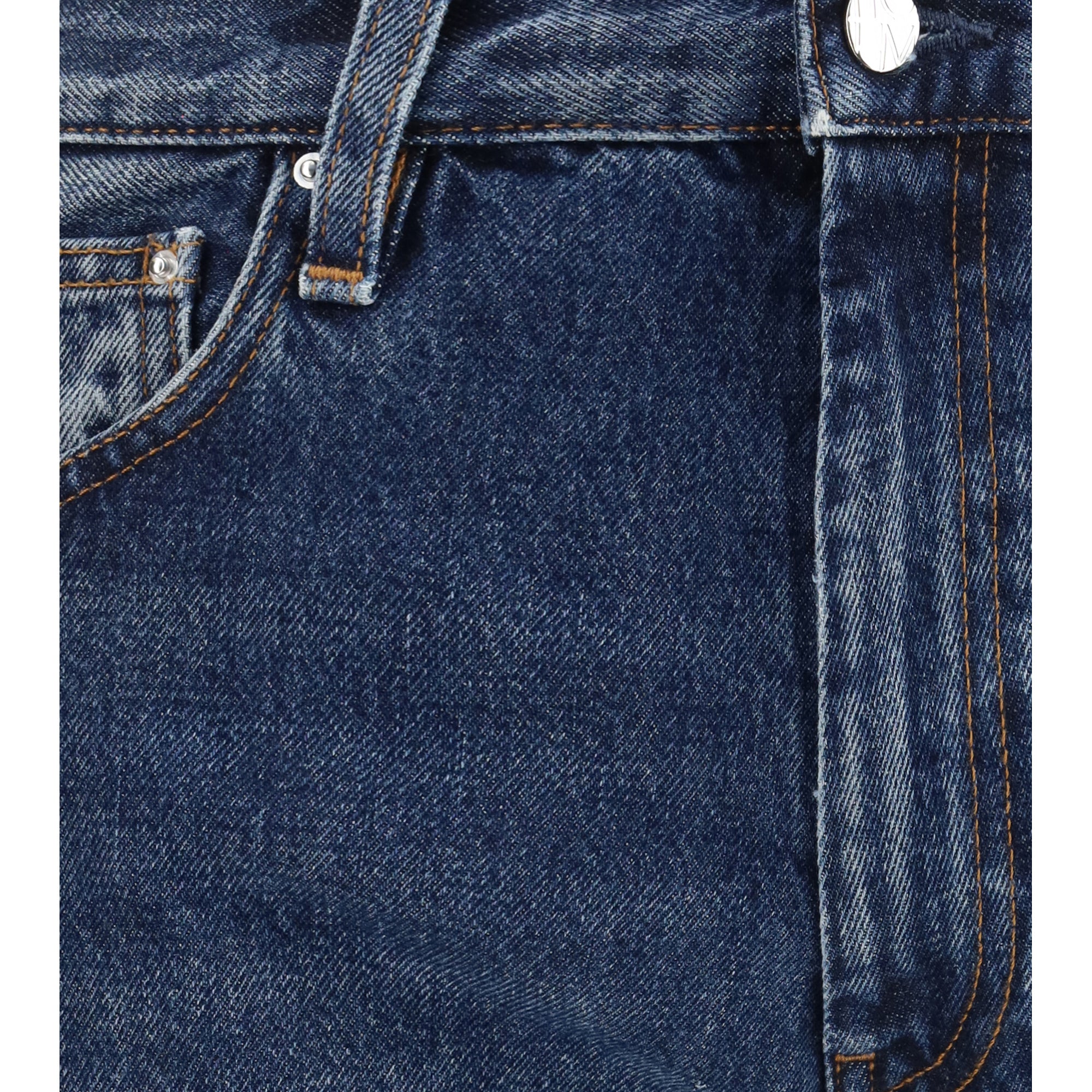 Washed Twisted Seam Jeans
