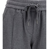 Track stretch-fleece Pants with monili detailing