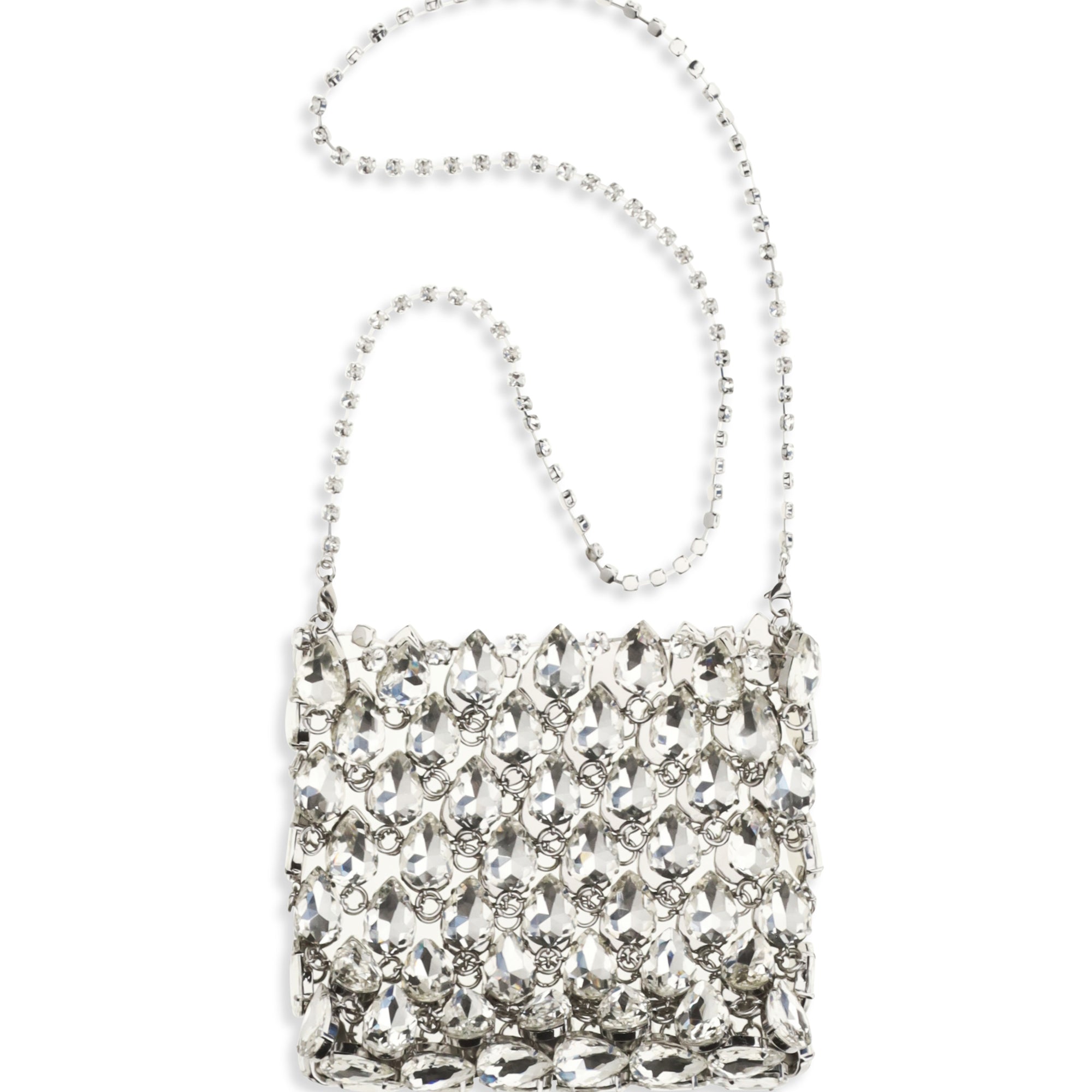 Crystal mesh Pouch