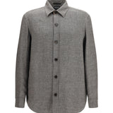 Cashmere, linen, and silk Overshirt