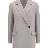 Single-breasted wool and cashmere Jacket