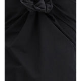 Sleeveless Dress with a draped neckline