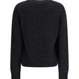 Crochet Appliqué merino Sweater