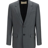 Single-breasted wool and mohair Jacket