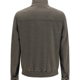 Wool zip Jacket with high collar