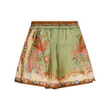 Indra relaxed silk drawstring Shorts
