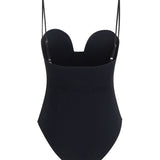 Retro bustier one-piece Swimsuit