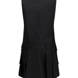 Duchesse Nylon Belted Mini Dress