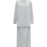 Asymmetric cotton poplin Shirt