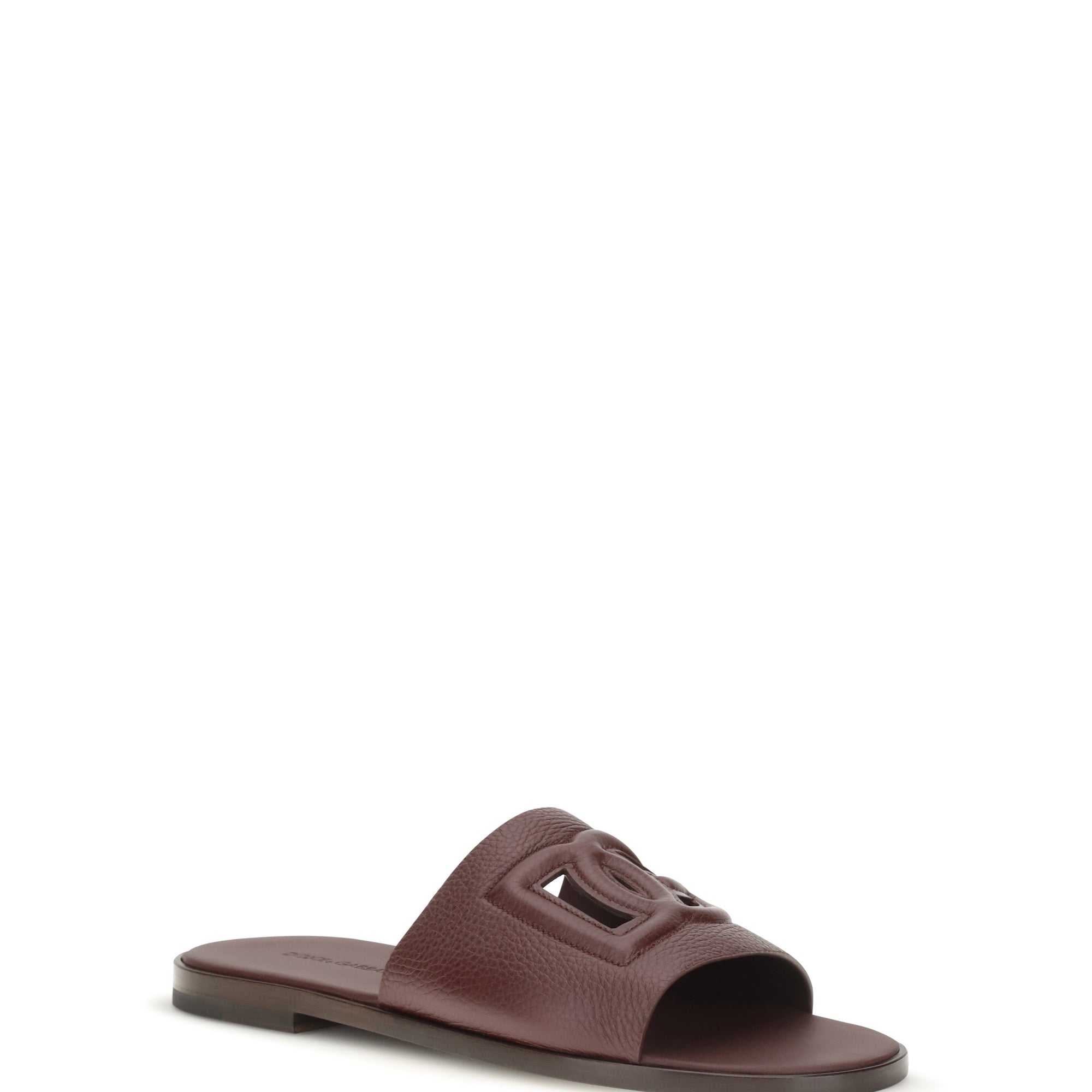 Grained leather Sandals