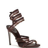 Chandelier Sandals in satin