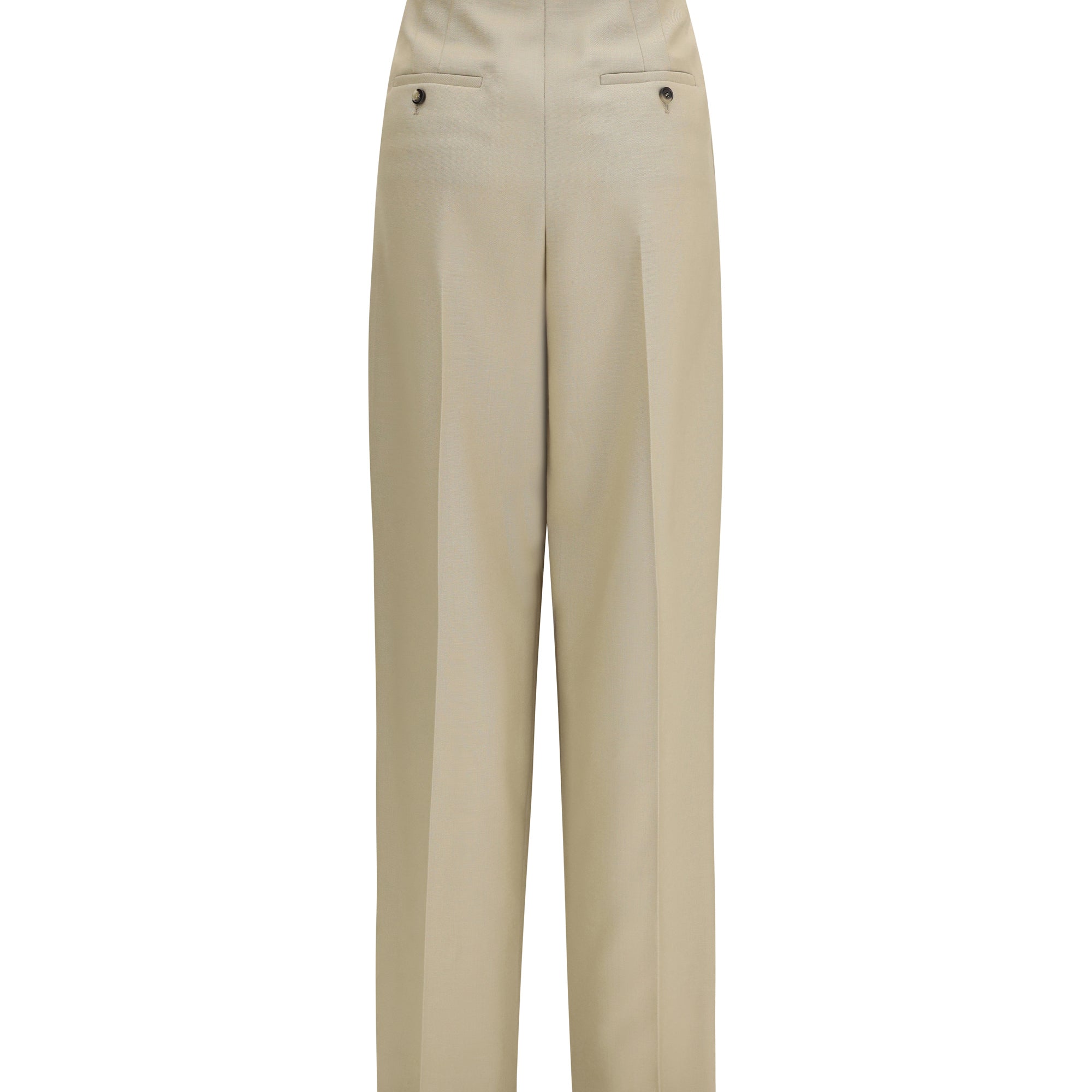Tailored wool and silk canvas Pants