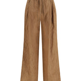 Vanity Pants in striped froissé fabric