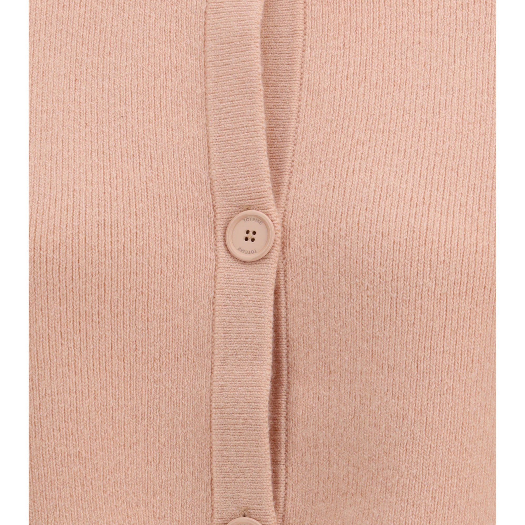 Cropped crewneck Cardigan with button fastening