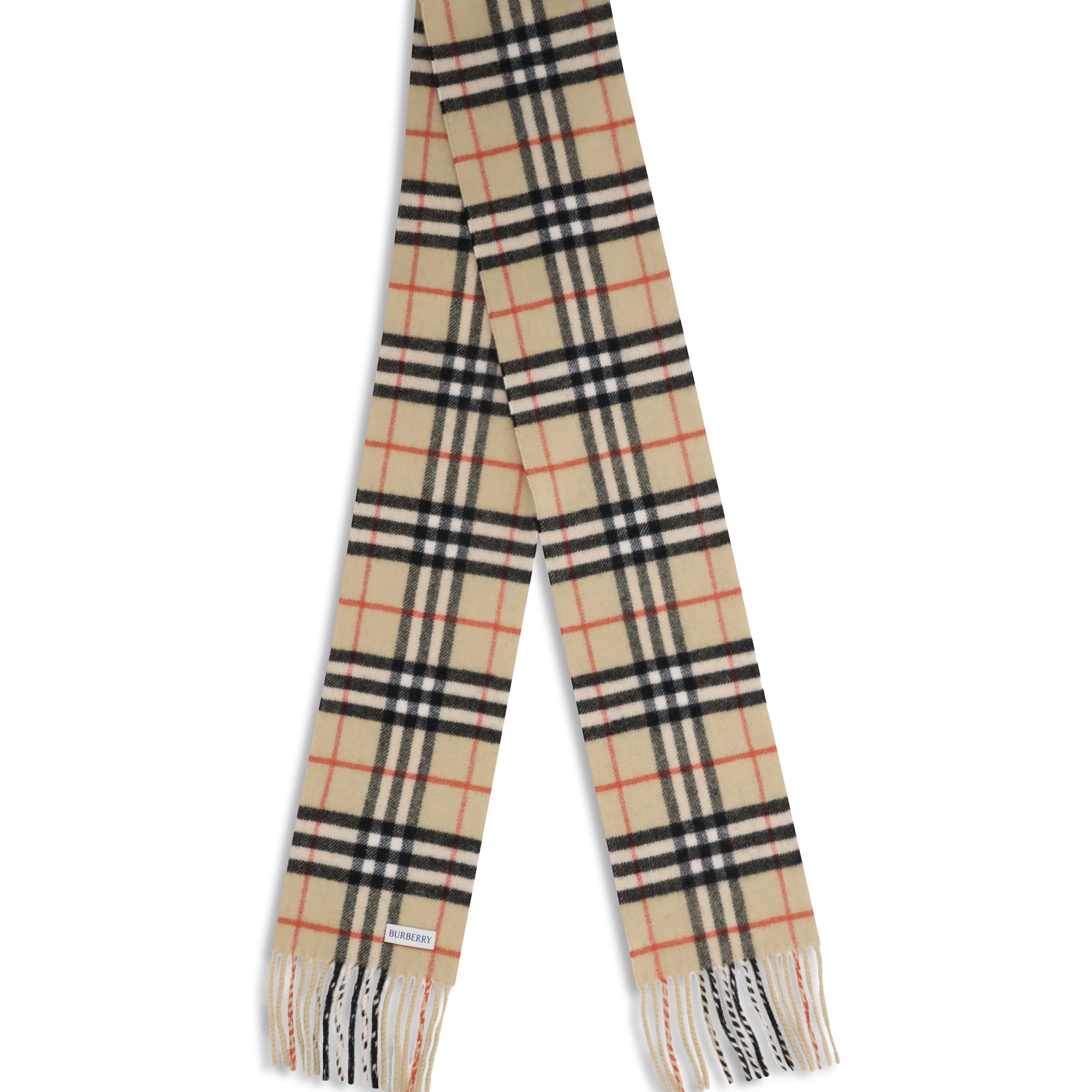 Thin cashmere Check Scarf