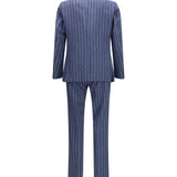 Single-breasted pinstripe Suit with patch pocket