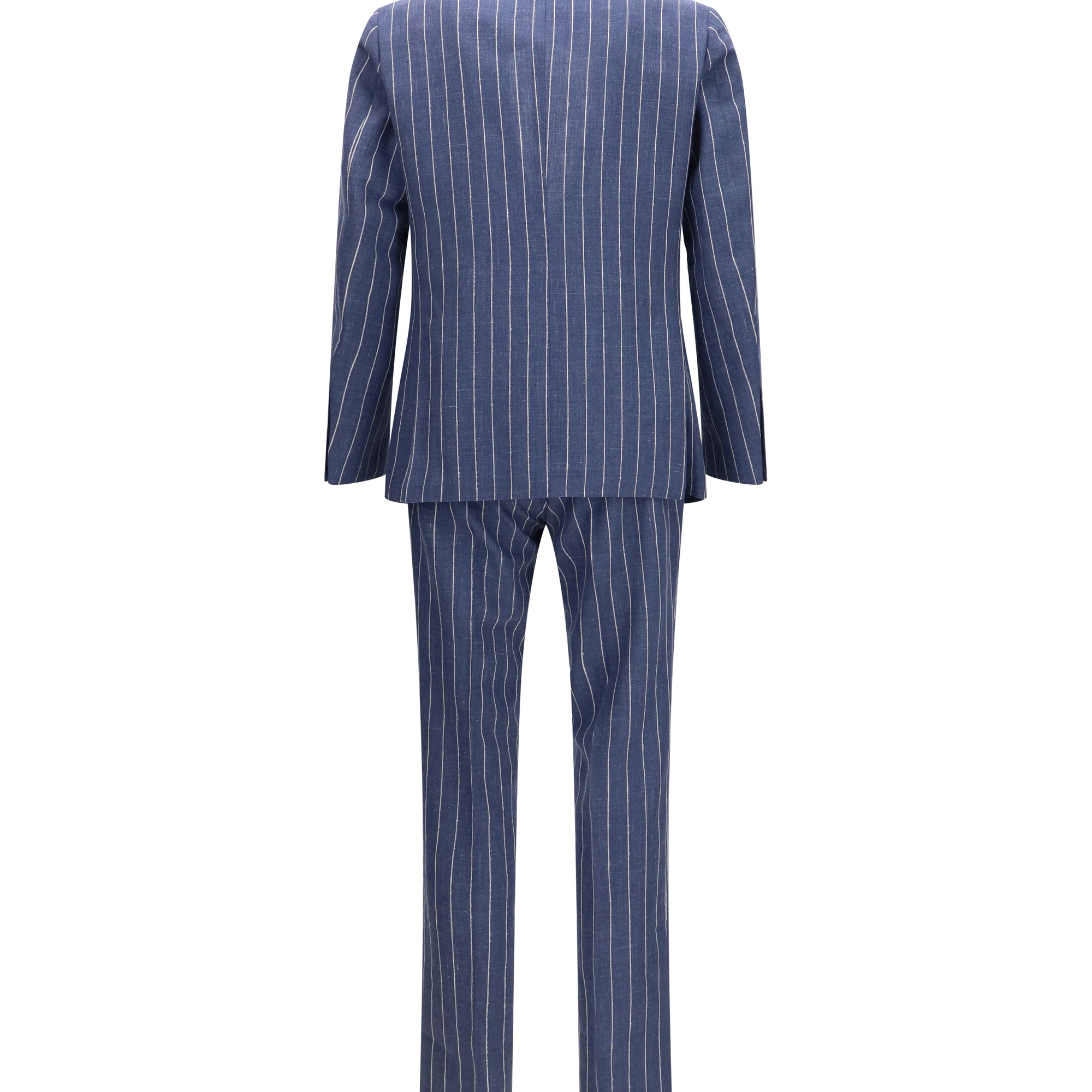Single-breasted pinstripe Suit with patch pocket