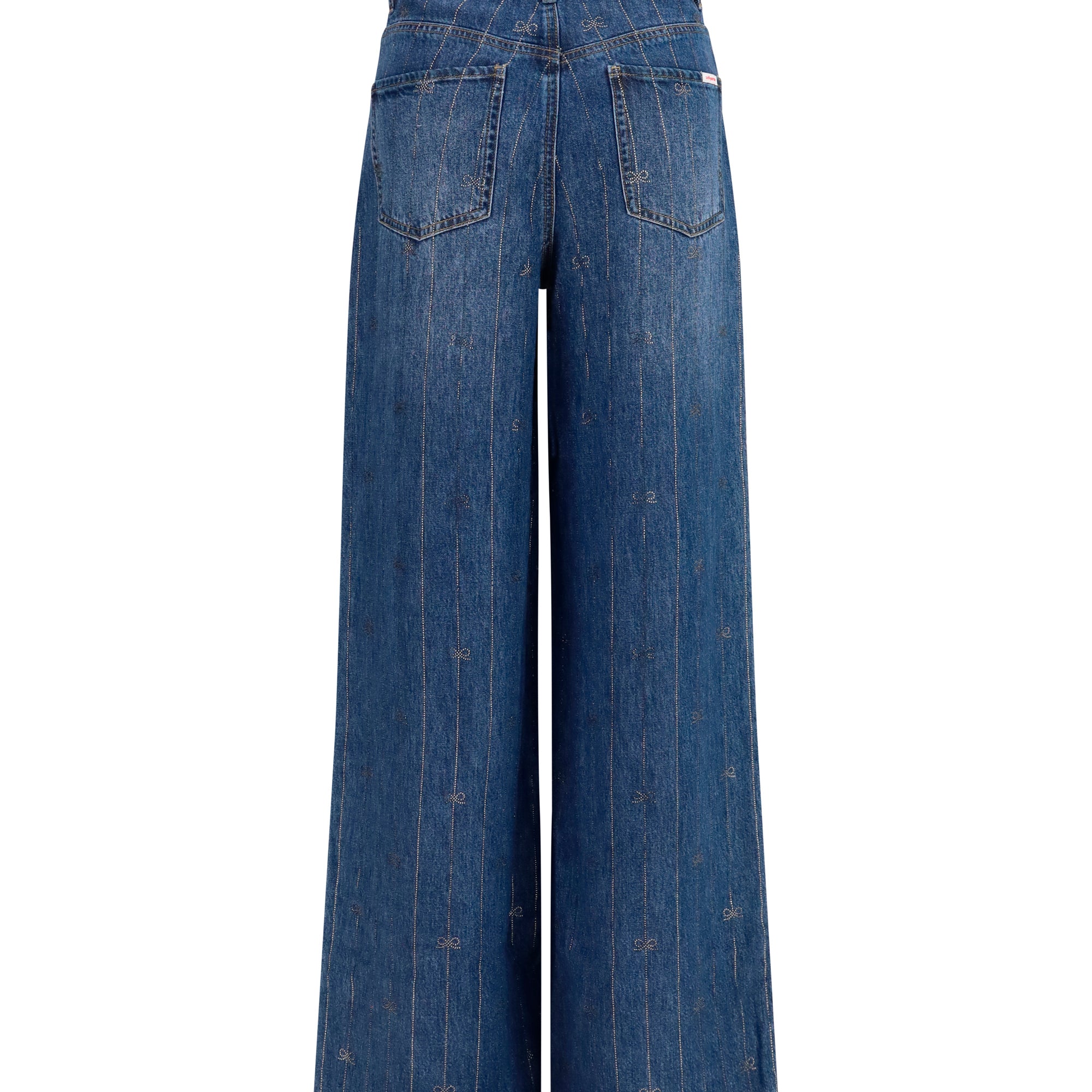 Crystal-striped Jeans