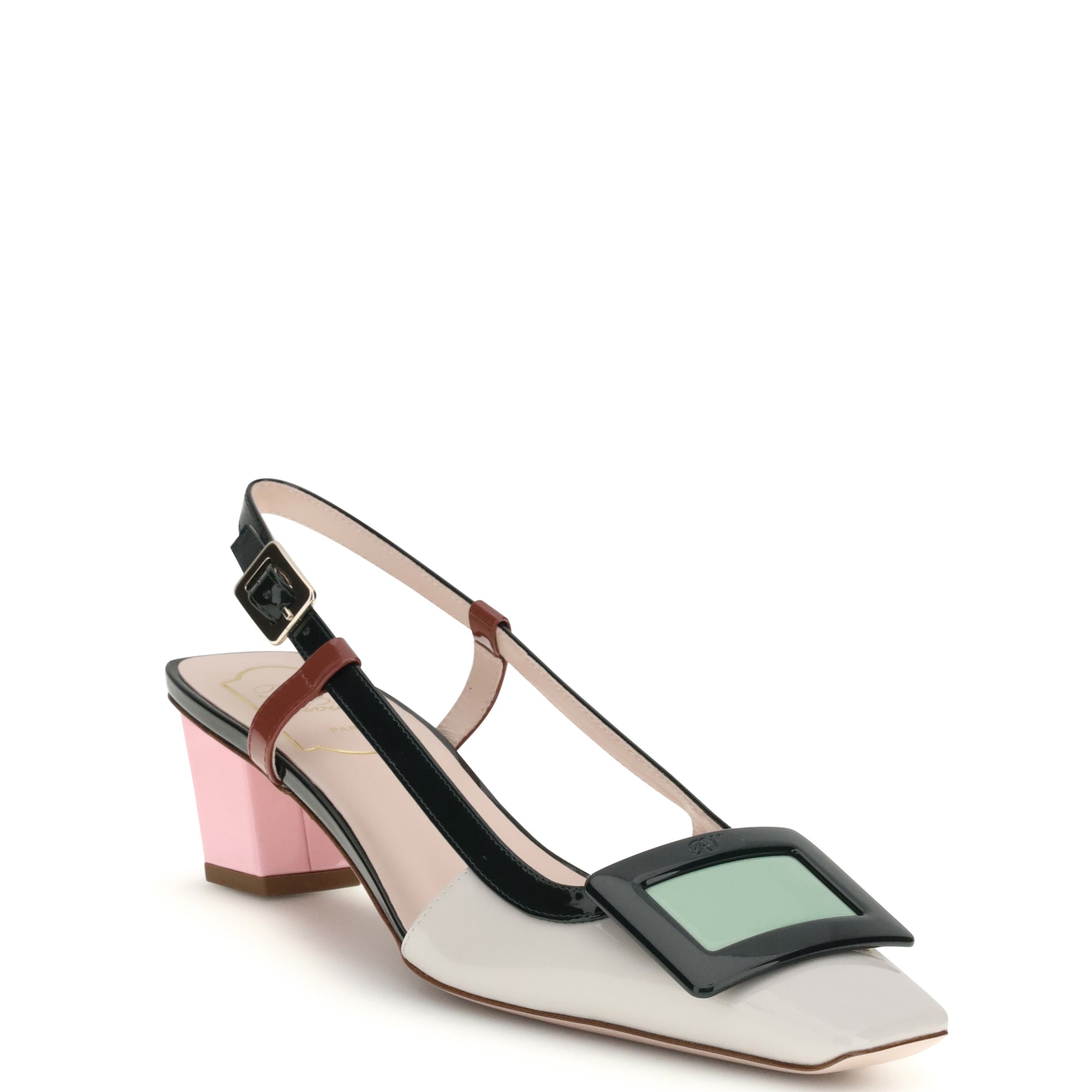 BV LACQUERED BUC SLING BACK DEC 45