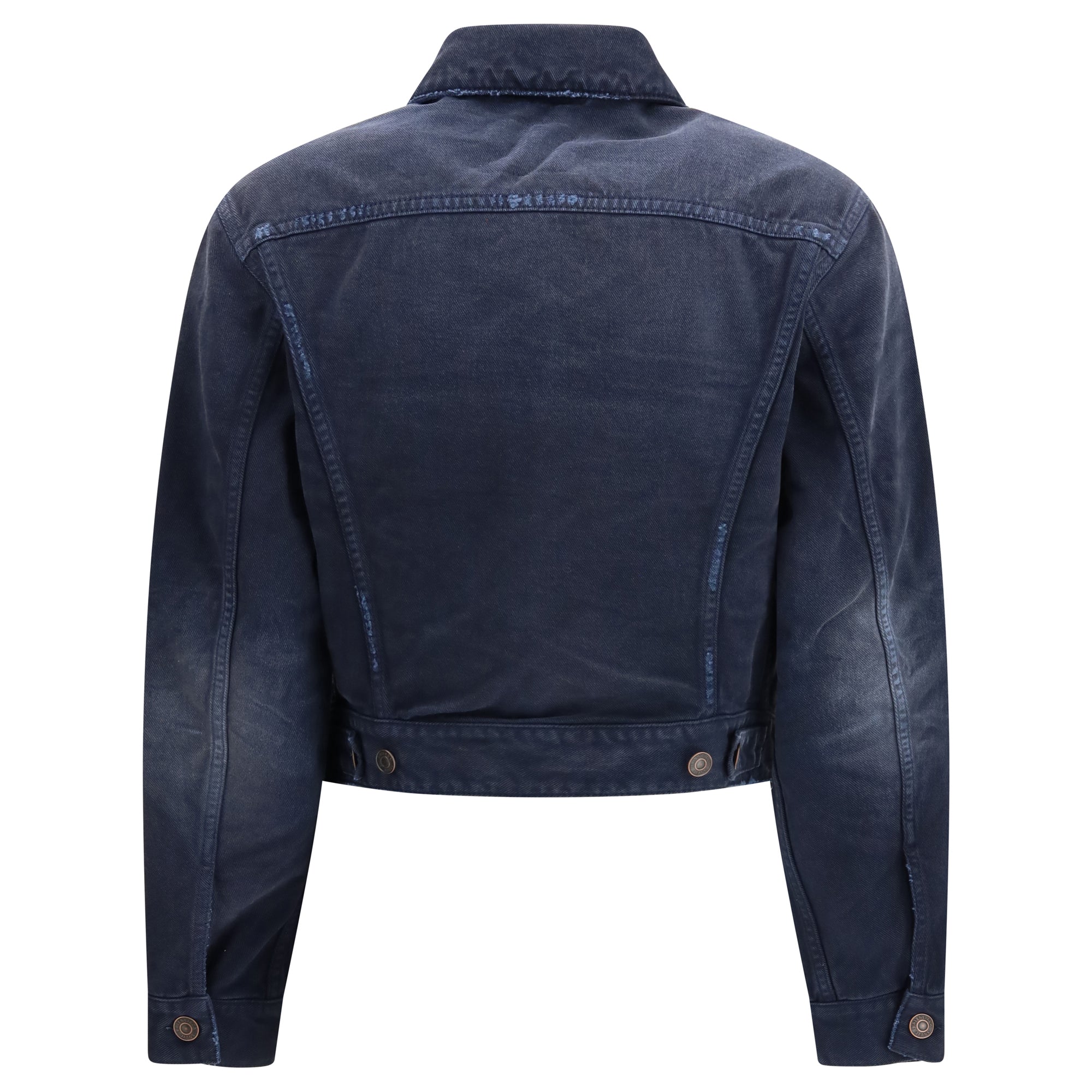 Curved-waist Trucker Jacket