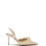 Slingback Pumps with pearls