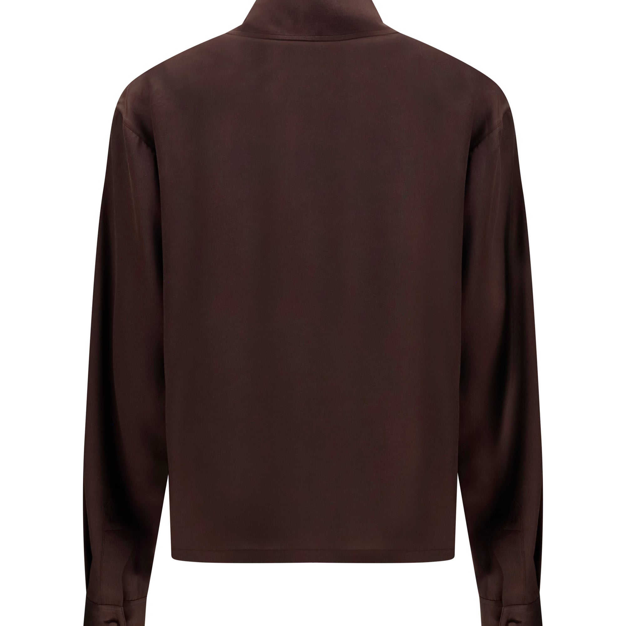 Deep V-neck silk Shirt