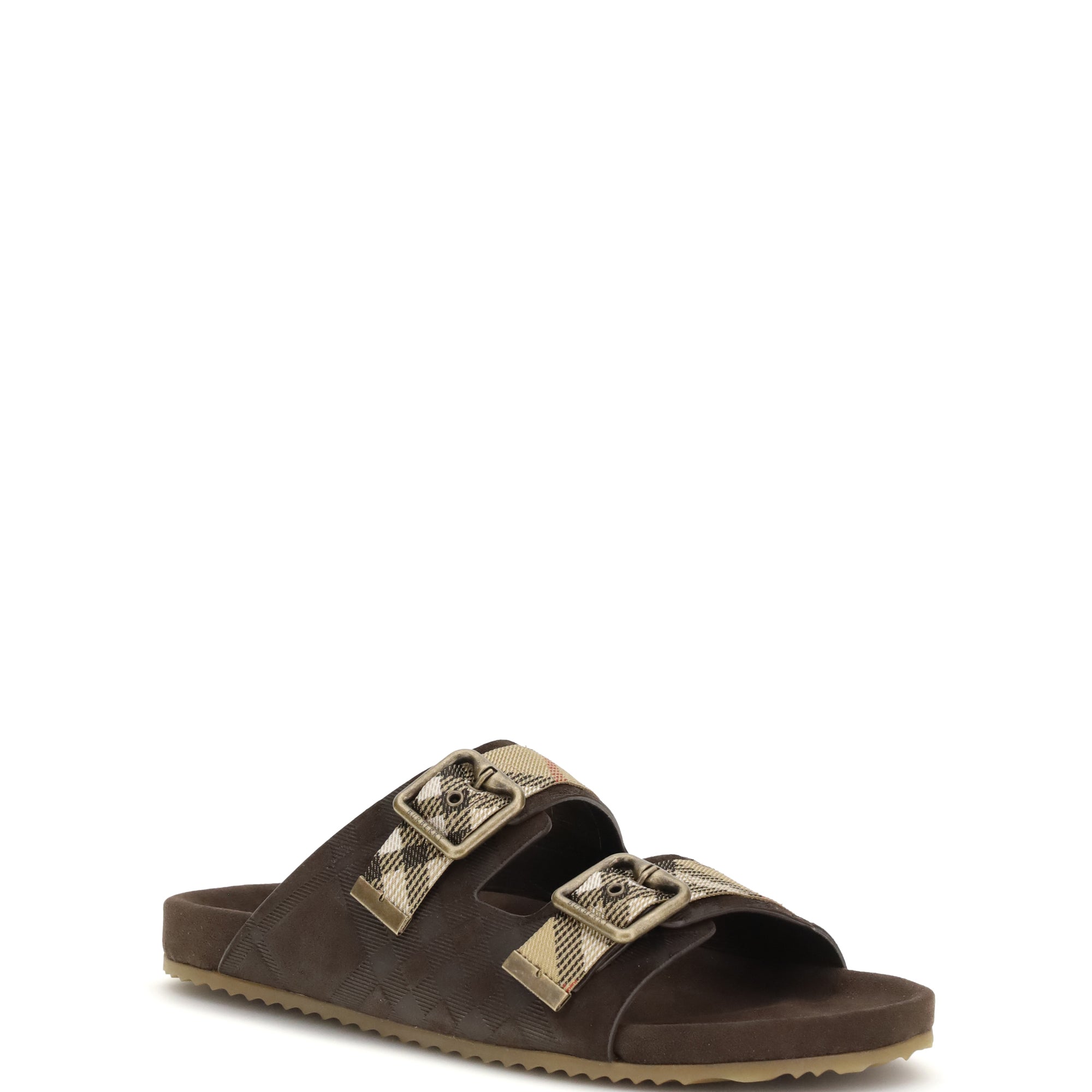 Check suede Urchin Sandals
