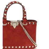 Suede Rockstud mini Handbag