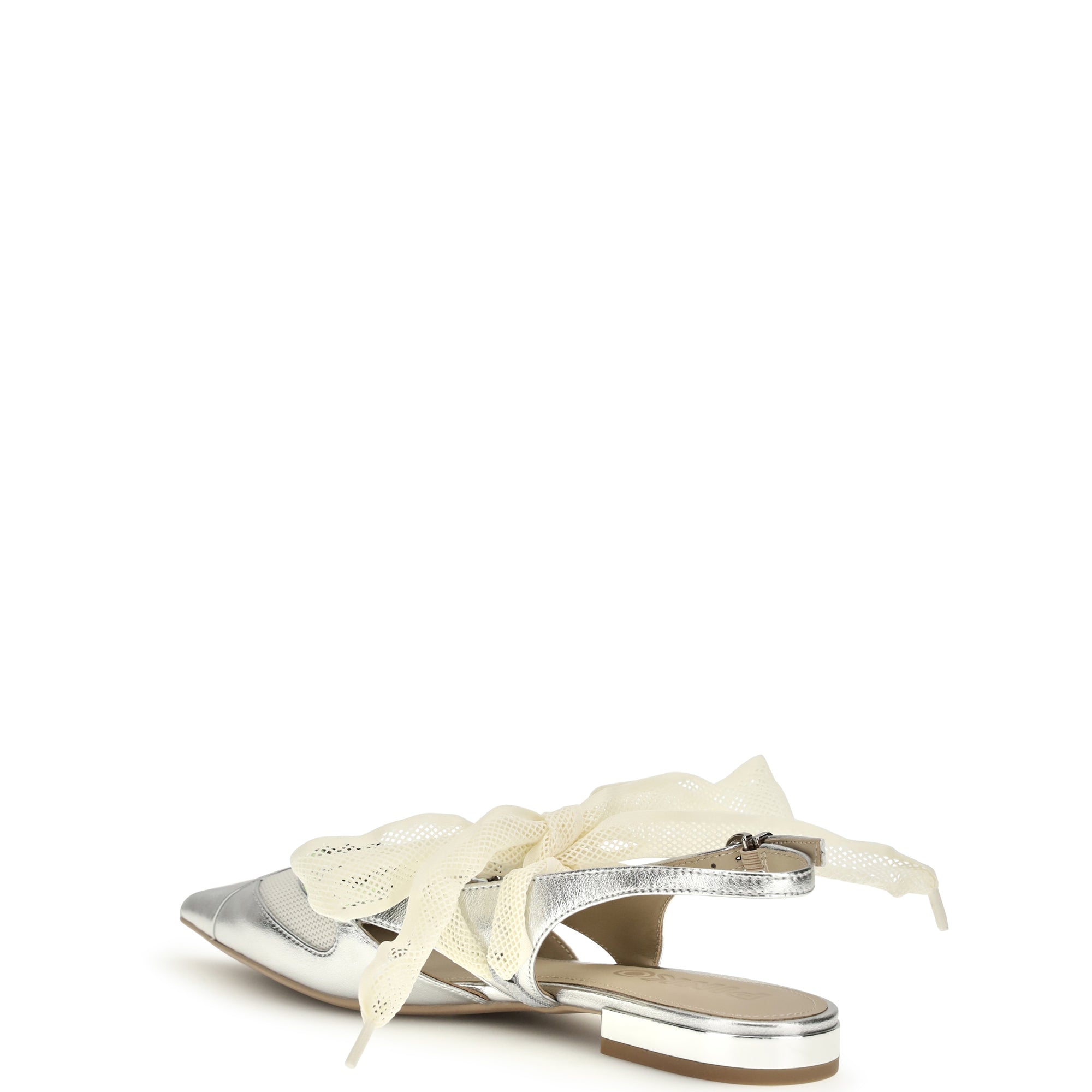 Metallic leather Gianira Ballerinas