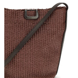 Small Sartorial Bucket Bag in raffia