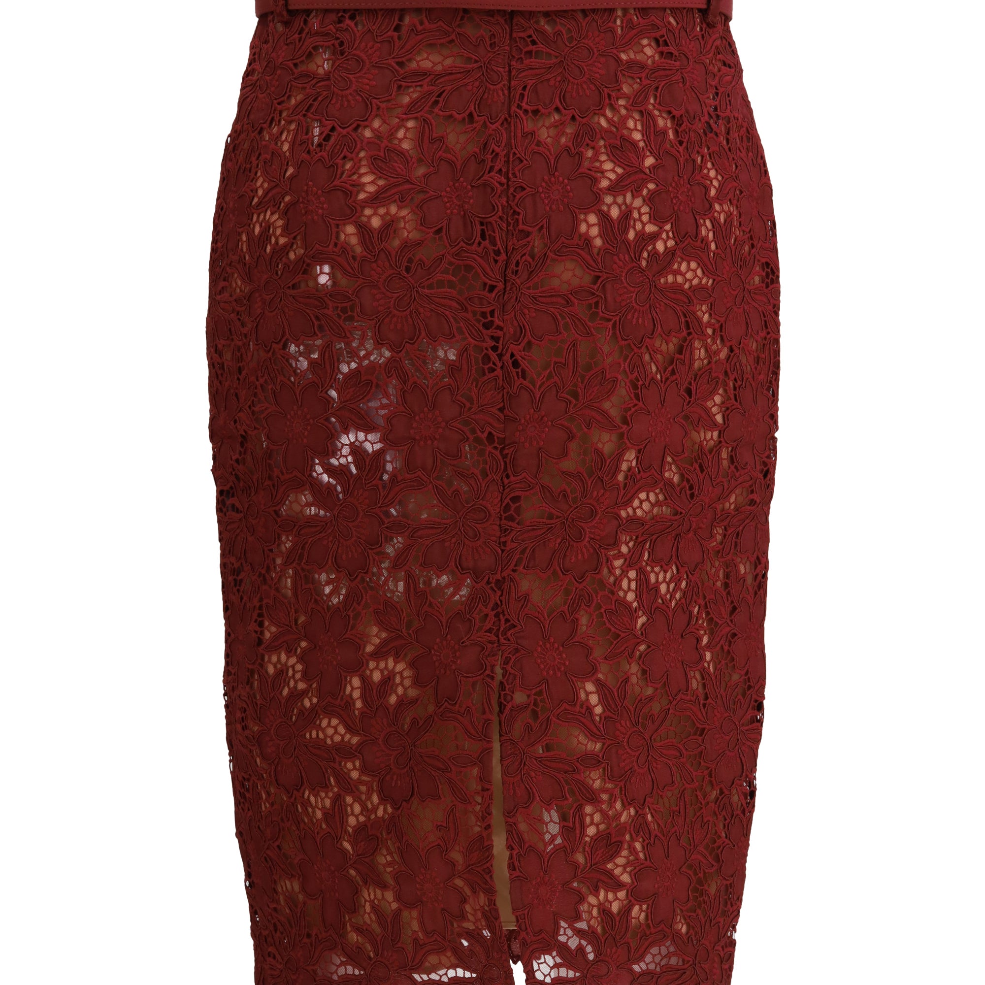 Guipure lace midi Skirt
