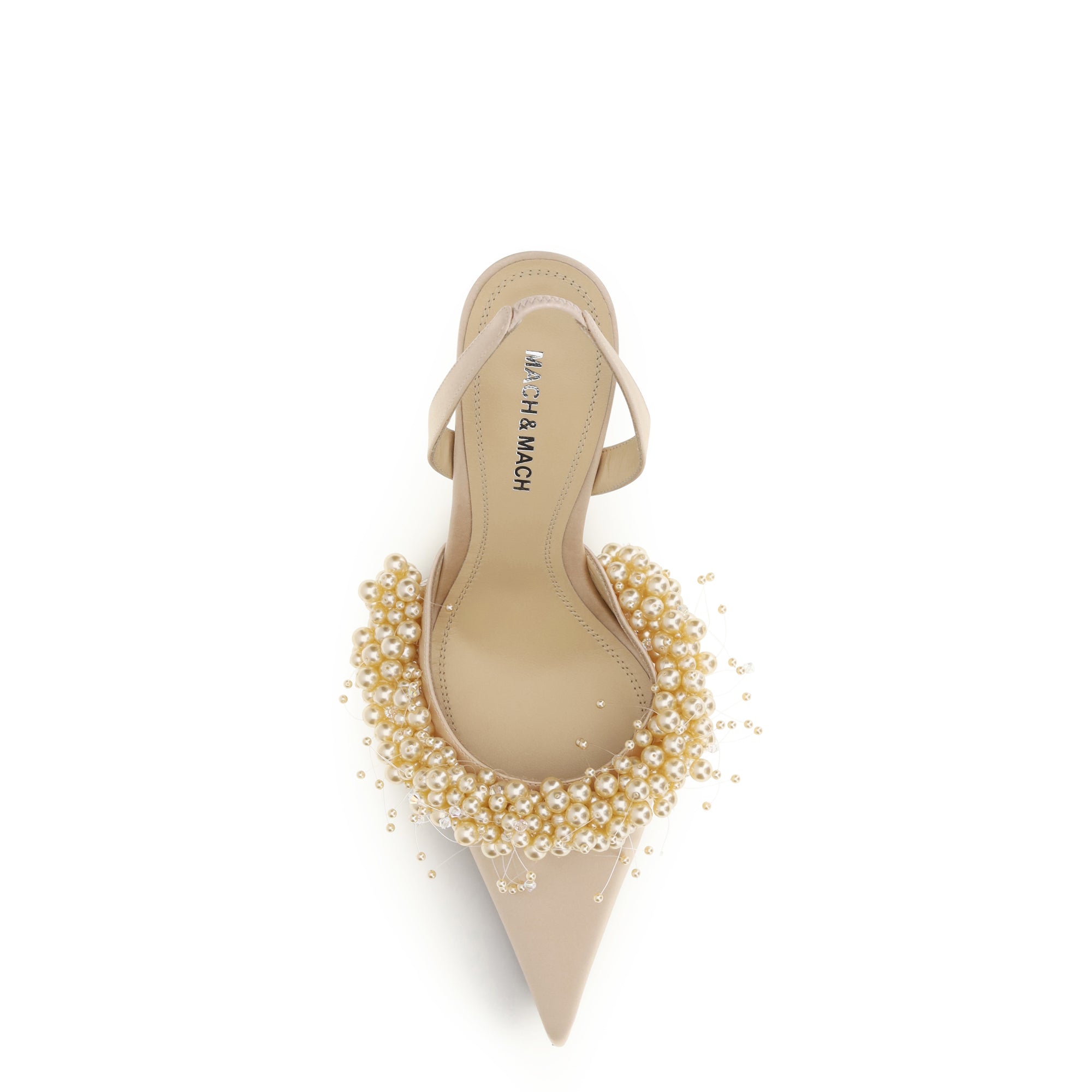 Slingback Pumps with pearls